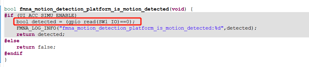 Motion detection method