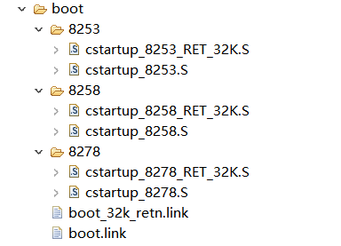 The bootloader file for Telink FMN SDK