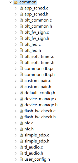 common file structure