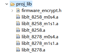 Library provided by Telink FMN SDK