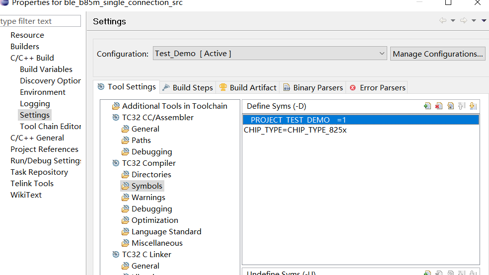 "Modify compiler symbol"