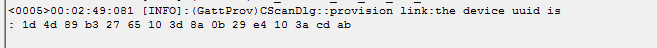 Print device uuid at a scan node