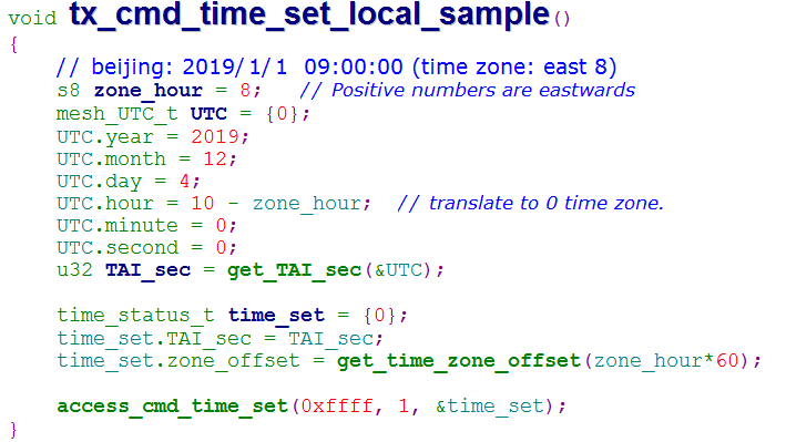 Switch between TAI and local time