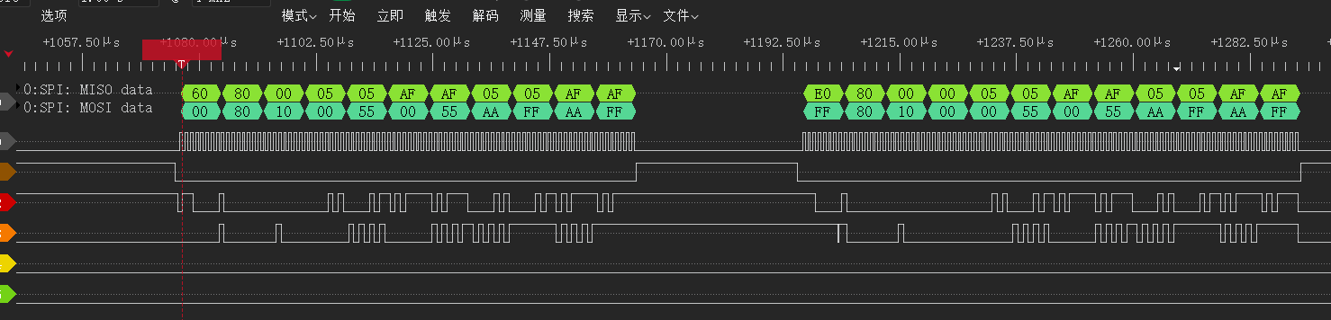 Logic analyzer waveform